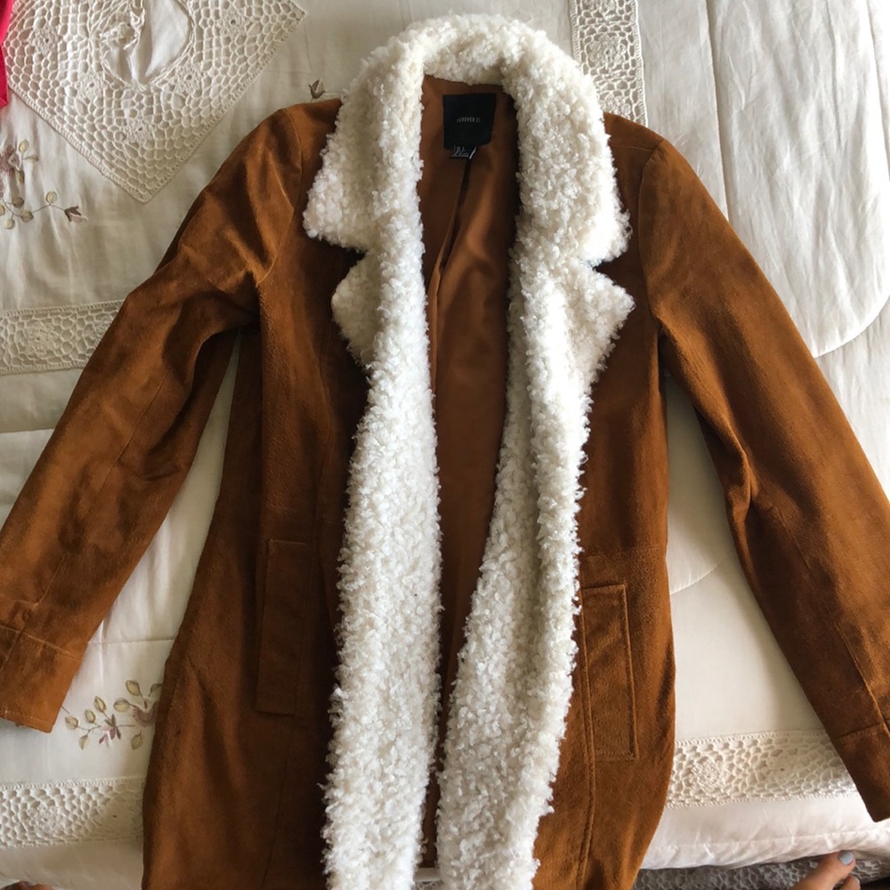 Leather Coat with Fur Liner